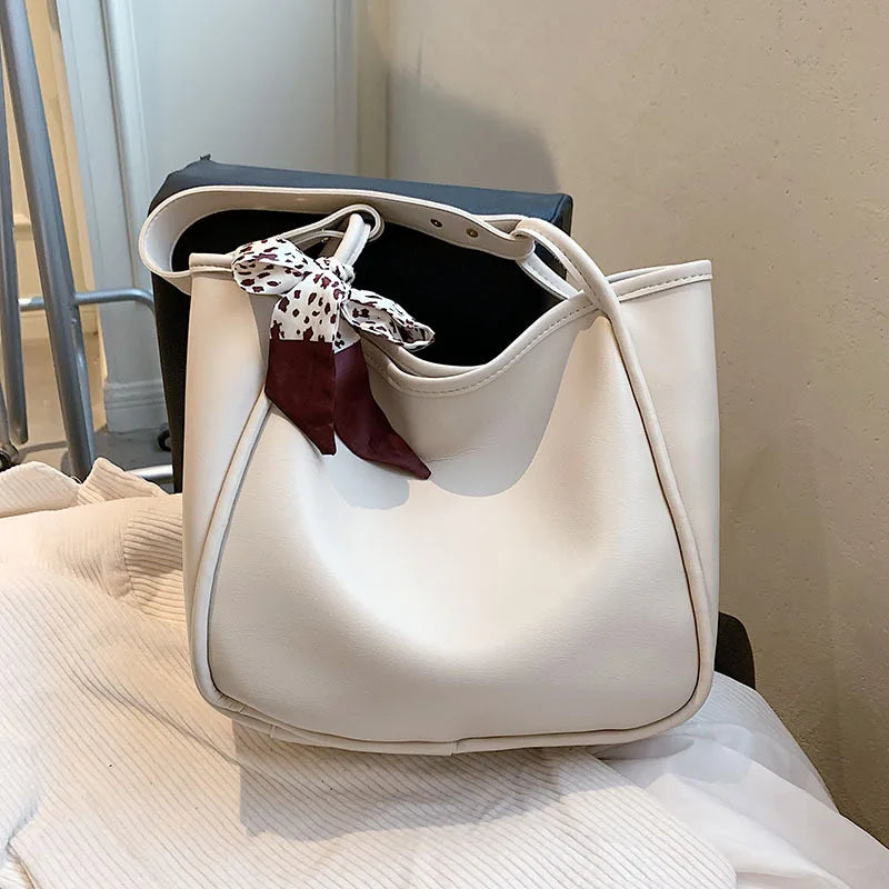 Retro Soft Leather Tote Bag Shoulder Bag for Women