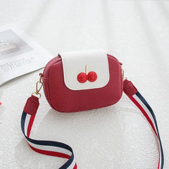 Solid Crossbody Bag for Women Fruits Small Zipper Handle Bag