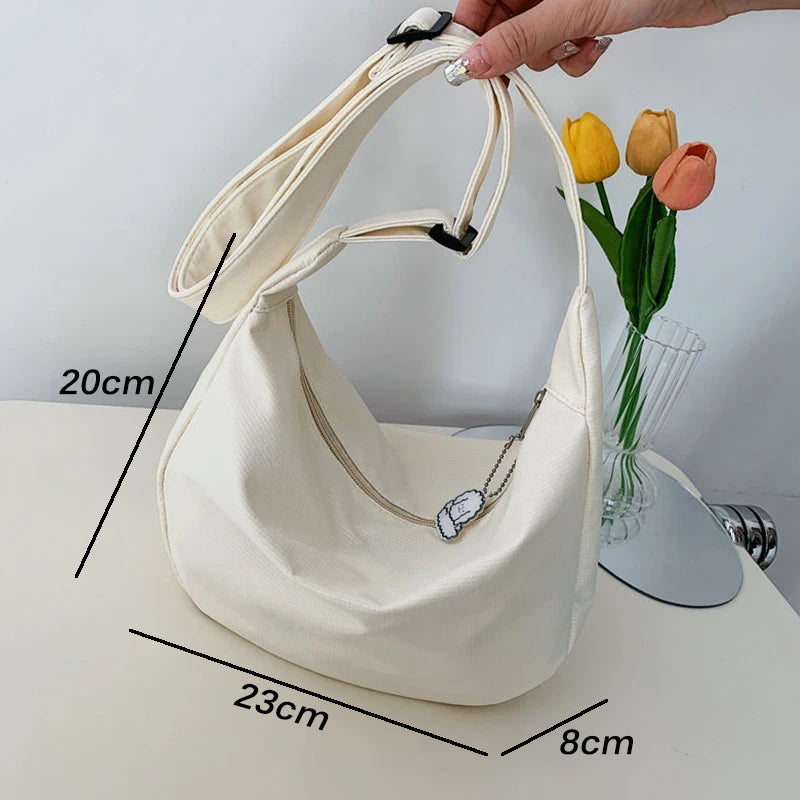 Women's Shoulder Bag Solid Multifunction Handbag Large Capacity Crossbody