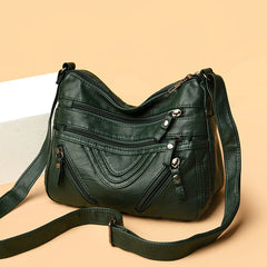 Leather Shoulder Crossbody Bag for Women