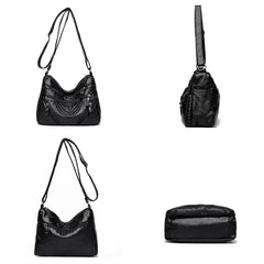 Leather Shoulder Crossbody Bag for Women