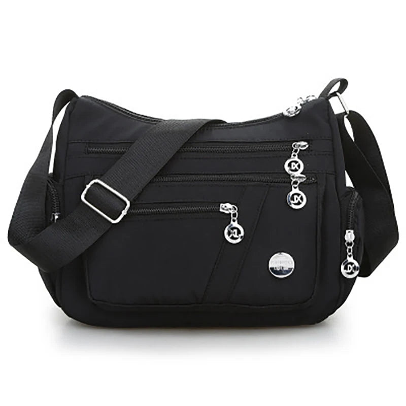 Waterproof Nylon Shoulder Messenger Bag for Women