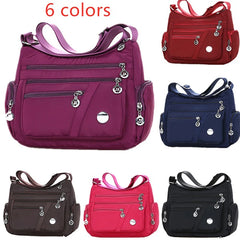 Waterproof Nylon Shoulder Messenger Bag for Women
