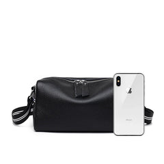 Cowhide Women's Handbag High Leather Small Messenger Bag Solid Shoulder Crossbod