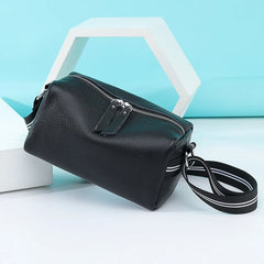 Cowhide Women's Handbag High Leather Small Messenger Bag Solid Shoulder Crossbod