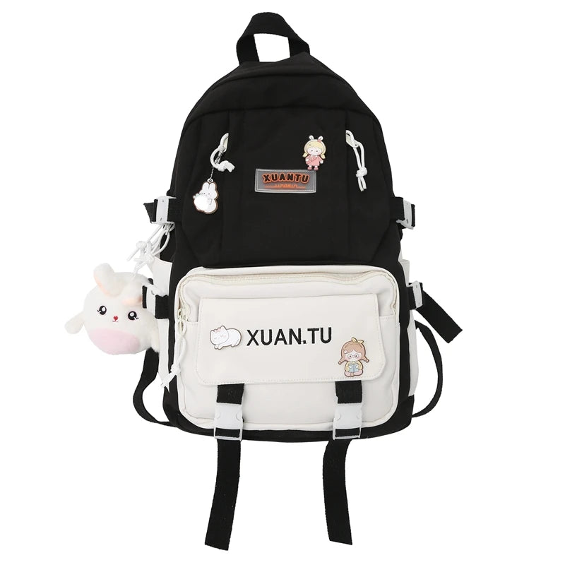 Waterproof College Student Backpack Women Versatile Bag