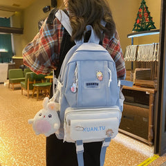 Waterproof College Student Backpack Women Versatile Bag