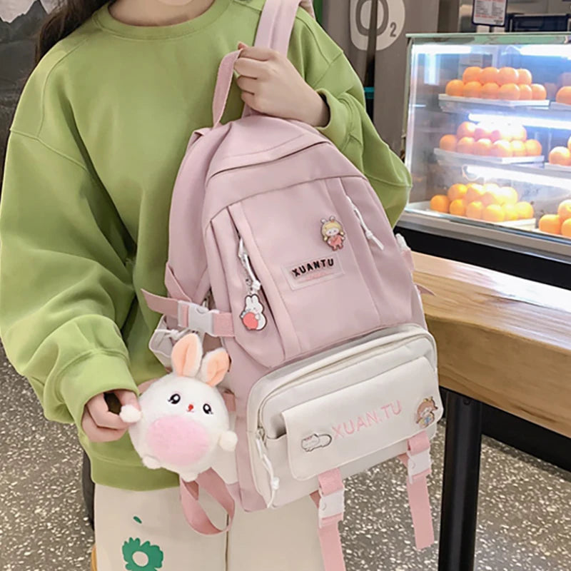 Waterproof College Student Backpack Women Versatile Bag
