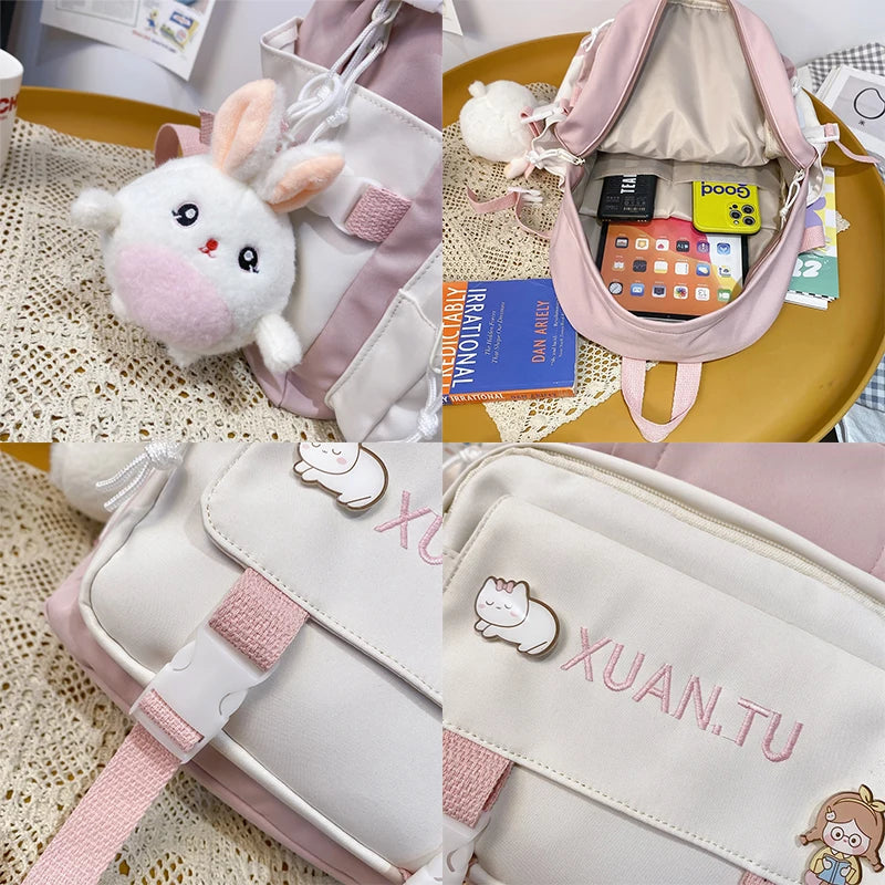 Waterproof College Student Backpack Women Versatile Bag