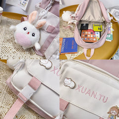 Waterproof College Student Backpack Women Versatile Bag