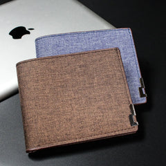 Denim Wallet Fashionable Youth Horizontal Wallet Large Capacity