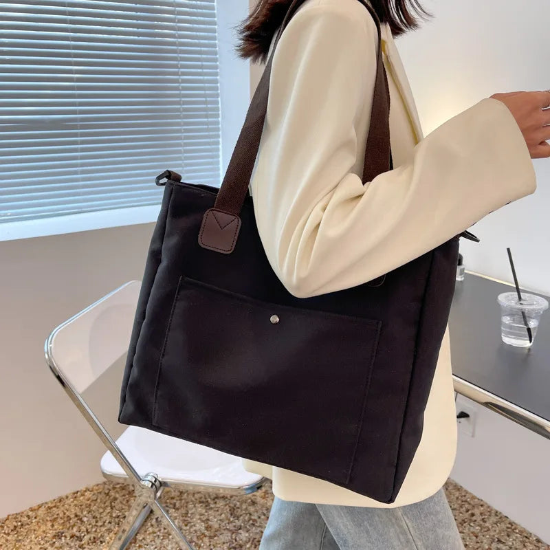Large Capacity Casual Canvas Shopping Bag