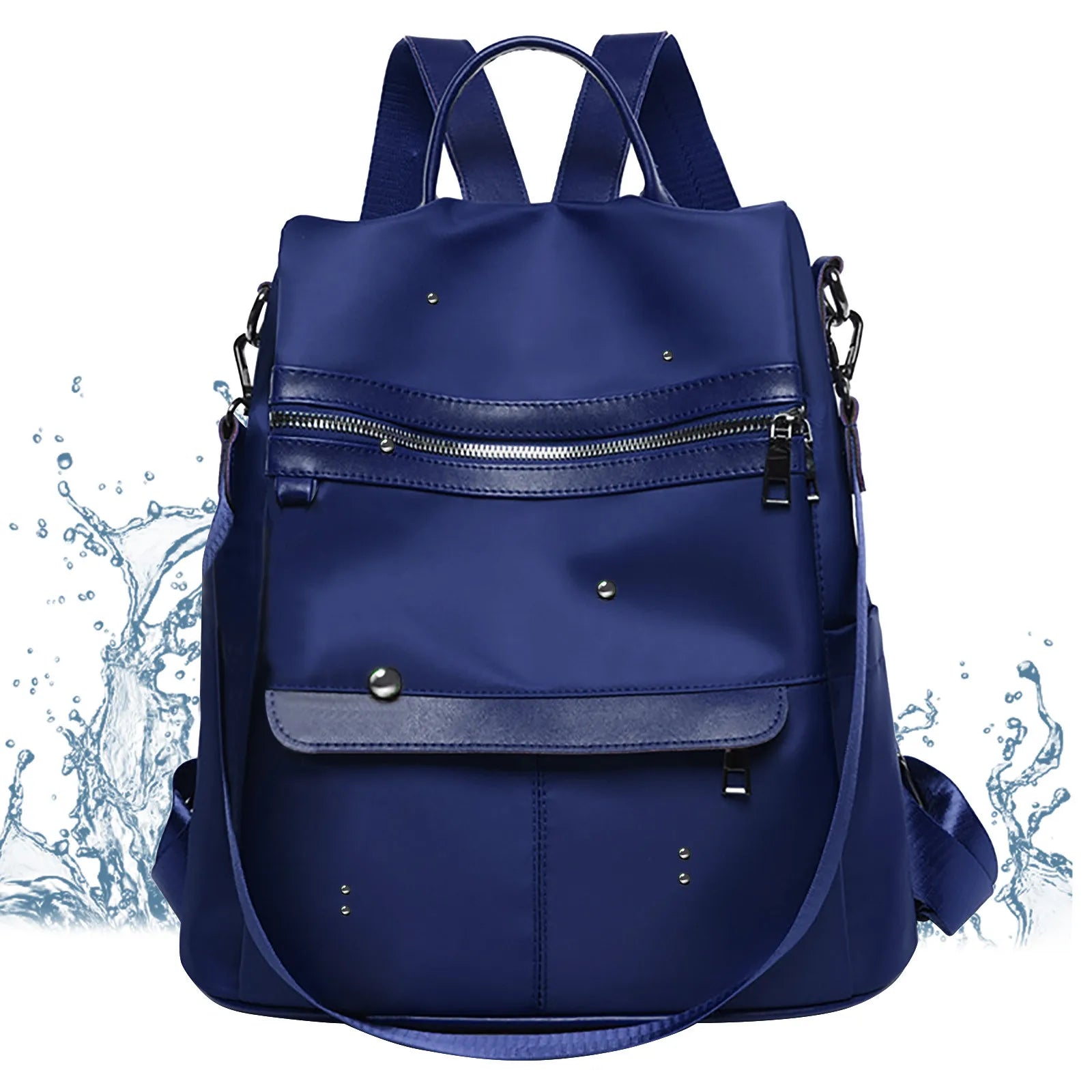Waterproof Canvas Leather Backpack for Boys
