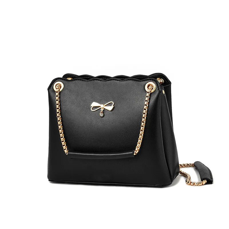 Sweet Bow Handbag Women's Autumn Hot Selling Shoulder Messenger Bag