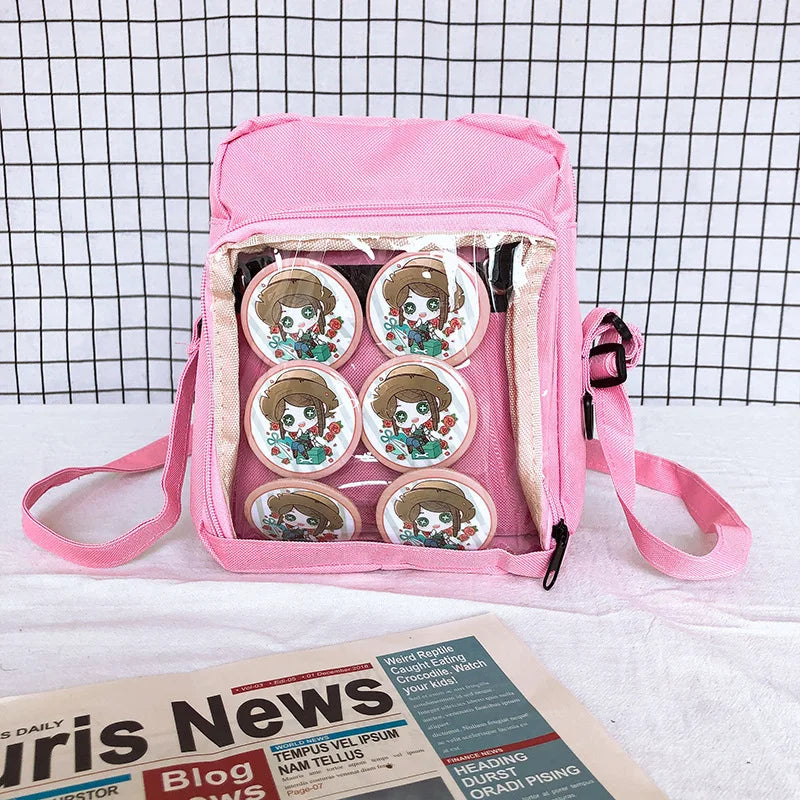 Single Canvas Ita Bag Shoulder Bag Small Large Capacity Girl Handbag