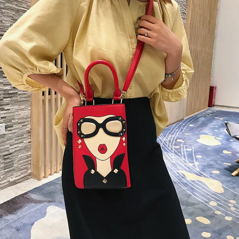 Small Crossbody Bag with Shoulder Chain for Women