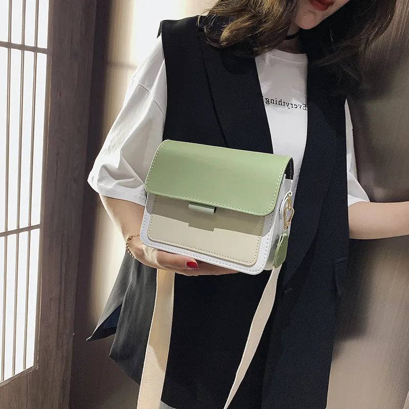 Summer PU Leather Small Flap Crossbody Bag Women Shoulder Messenger Handbag
