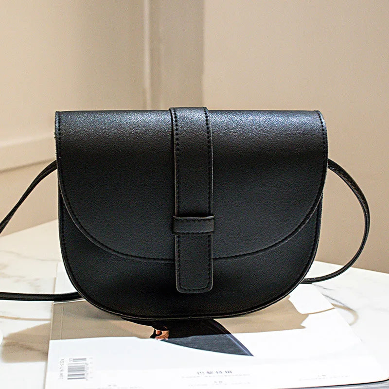 Women's Small Flap Crossbody Bag PU Leather Shoulder Messenger Handbag