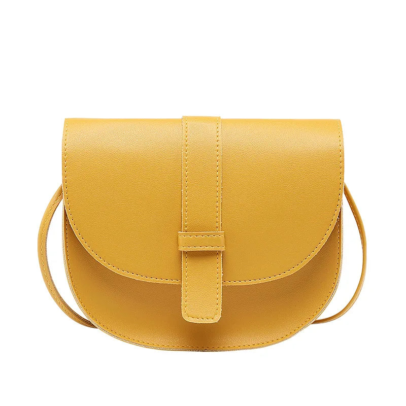 Small Flap Crossbody Bag PU Leather Shoulder Messenger Handbag for Women