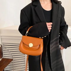 Women's Small PU Leather Crossbody Bag Tote Shoulder Handbag