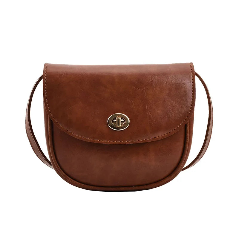 Women's Leather Crossbody Bag Solid Handbag