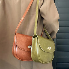 Women's Leather Crossbody Bag Solid Handbag