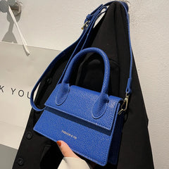 Small Size Crossbody Messenger Bag for Women Solid Color Handbag