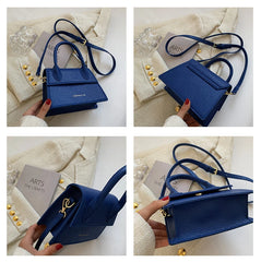 Small Size Crossbody Messenger Bag for Women Solid Color Handbag