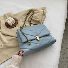 Soft Leather Chain Women Shoulder Crossbody Bags Handbags Ladies Messenger Bags