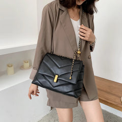 Soft Leather Chain Women Shoulder Crossbody Bags Handbags Ladies Messenger Bags