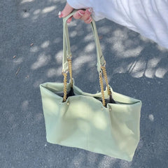 Soft PU Leather Shoulder Bags Women Texture Office Lady Large Capacity