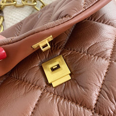 Plaid Pattern Shoulder Bag for Women Small Flap Messenger Packet