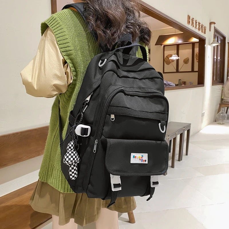 Waterproof Versatile Backpack Teen Girl College Student Schoolbag