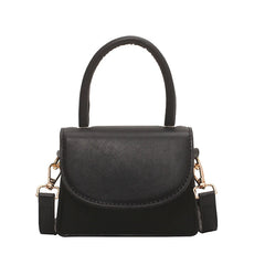 Mini PU Leather Crossbody Bag for Women with Flap Closure