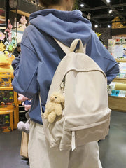 Small Fresh Student Schoolbag Daily Backpack Travel Bag Laptop Knapsack