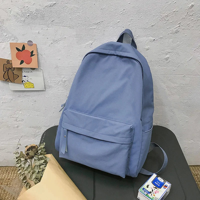 Small Fresh Student Schoolbag Daily Backpack Travel Bag Laptop Knapsack