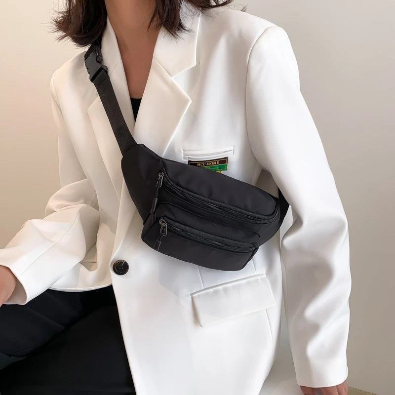 Women Waist Pack Diagonal Small Travel Belt Bag