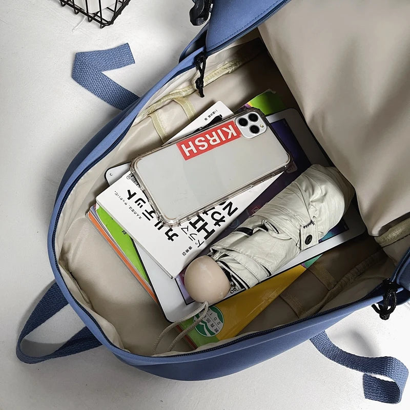 Waterproof Nylon Women Backpack Female Travel Bag Schoolbag