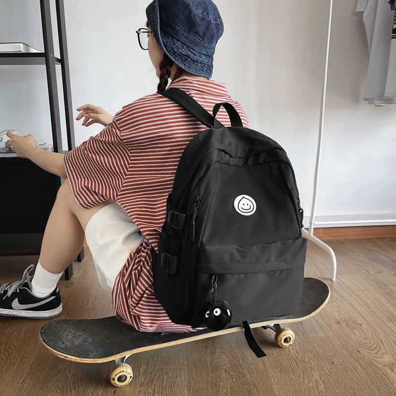 Waterproof Nylon Women Backpack Female Travel Bag Schoolbag