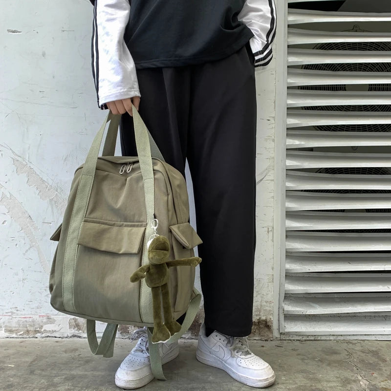Waterproof Nylon Backpack for Teenage Girl - Perfect for School or Travel