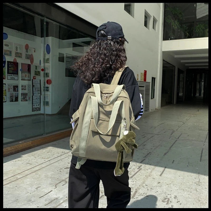 Waterproof Nylon Backpack Teenage Girl