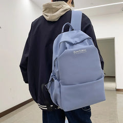 Solid Women Student Schoolbag Large Capicity Teenage Girl Backpack