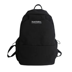 Solid Women Student Schoolbag Large Capicity Teenage Girl Backpack