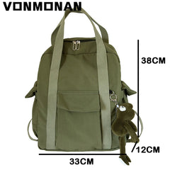 Waterproof Nylon Backpack for Teenage Girl