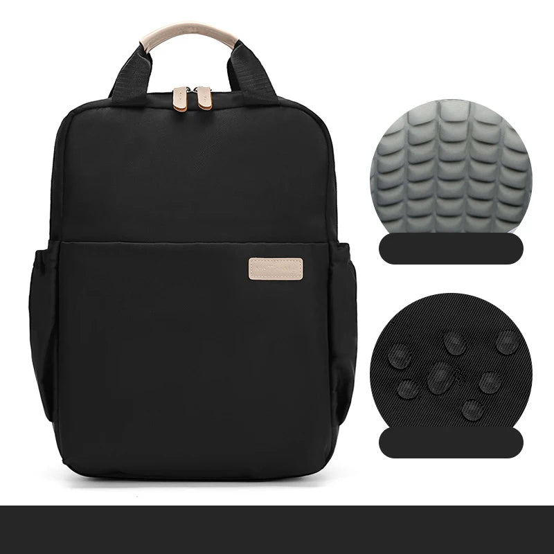 Waterproof Nylon Backpack for Girls, 15 Inch Laptop School Bag