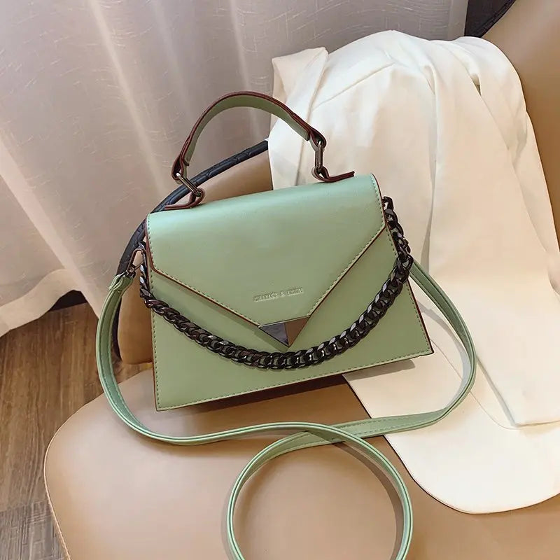 Leather Crossbody Bags For Women Chain Handbags Messenger Shoulder bags