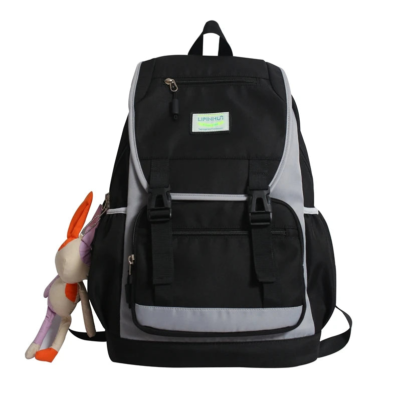 Stylish Teen Girl Book Bag College Schoolbag Large Capacity Rucksack