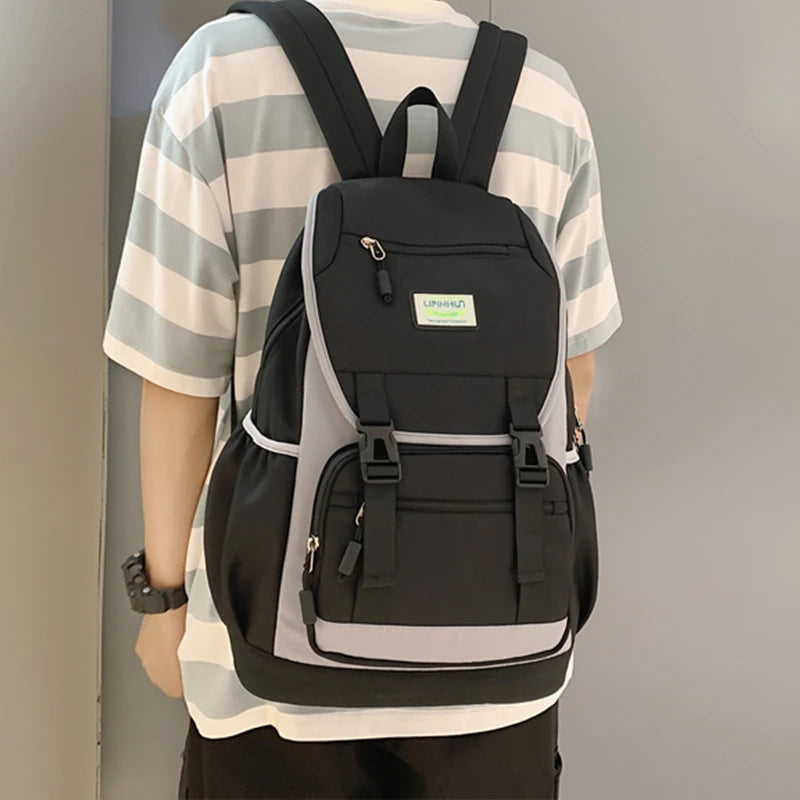 Stylish Teen Girl Book Bag College Schoolbag Large Capacity Rucksack