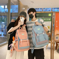 Stylish Teen Girl Book Bag College Schoolbag Large Capacity Rucksack