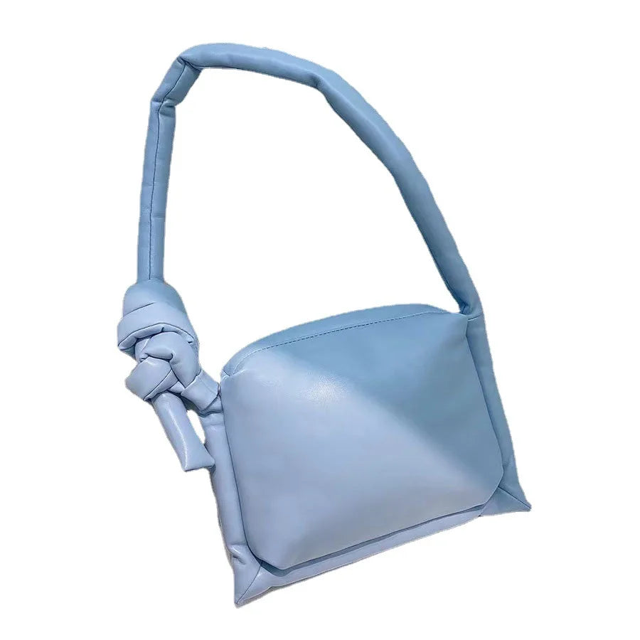 Space Cotton Top-handle Bags Solid for Women Down Tote Messenger